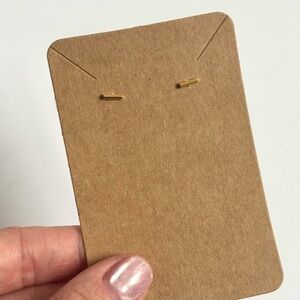 Bar stud earrings (14k gold-plated stainless steel)